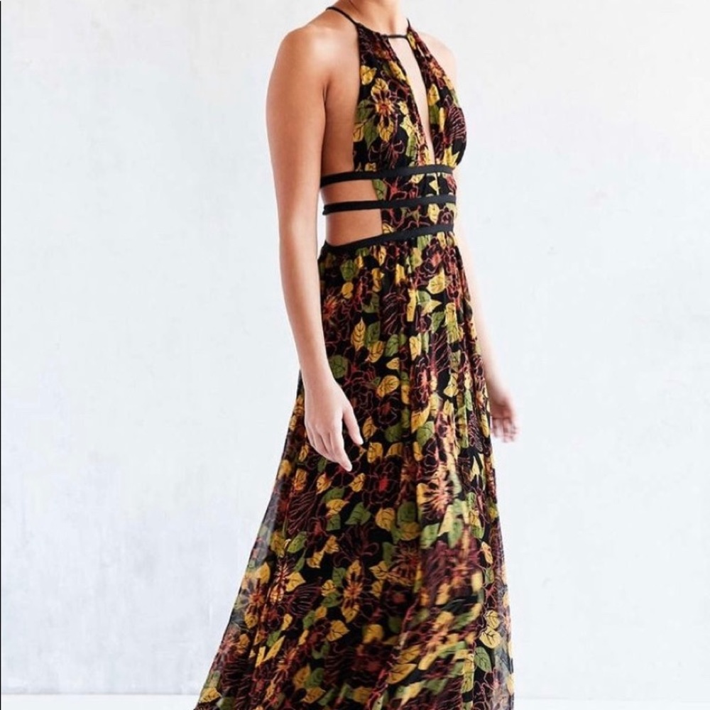 Urban Outfitters strappy-back maxi dress